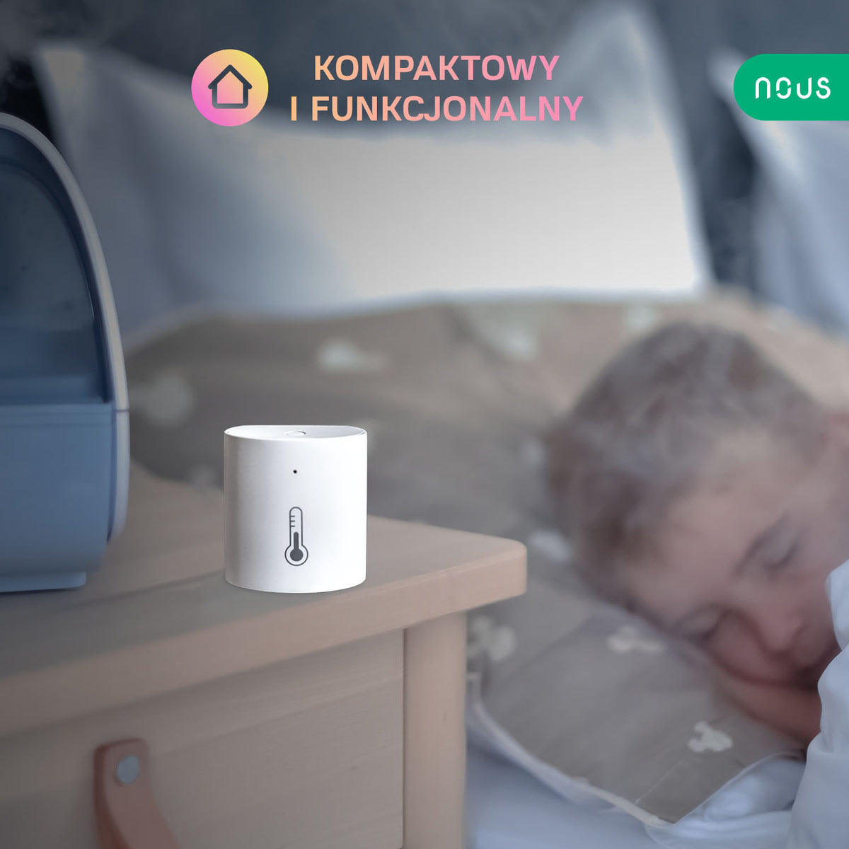 Inteligentny czujnik wilgotności i temperatury ZigBee Nous E5