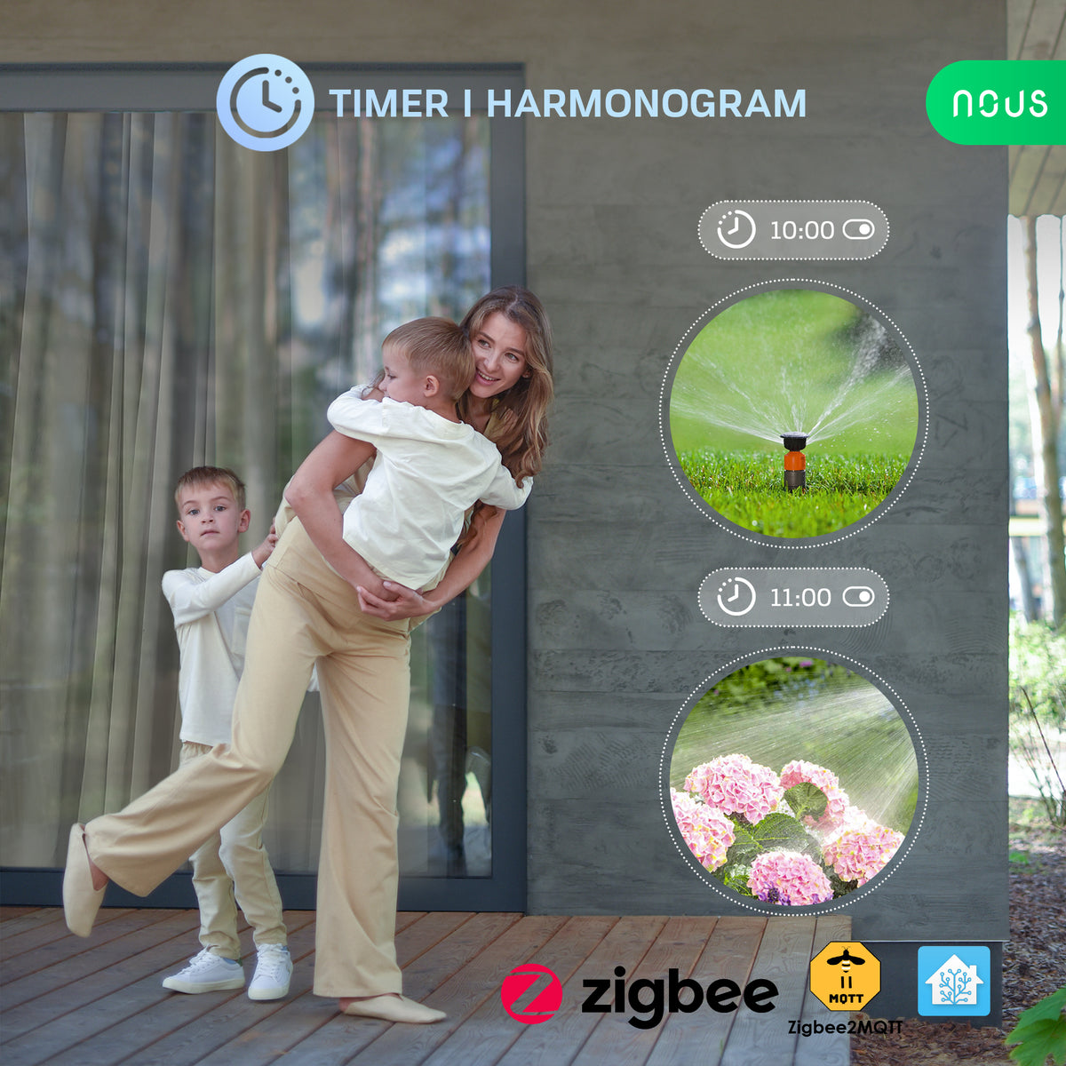 ZigBee  Inteligentne gniazdko zewnętrzne NOUS A6Z