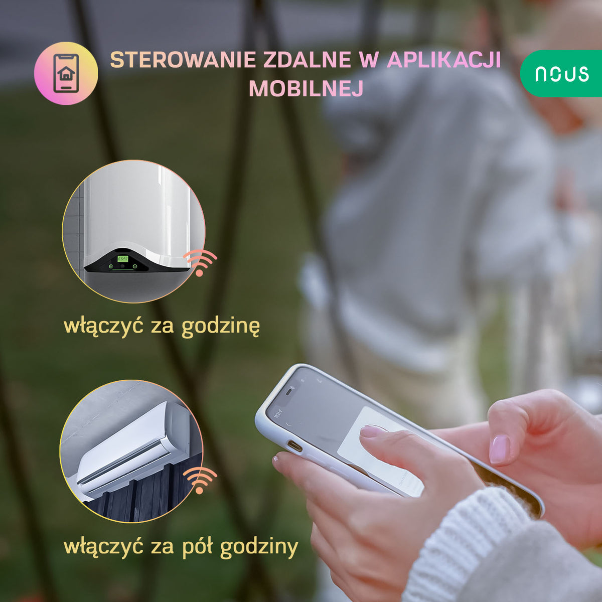 WIFI Inteligentne gniazdko SMART NOUS A7 plug 16A