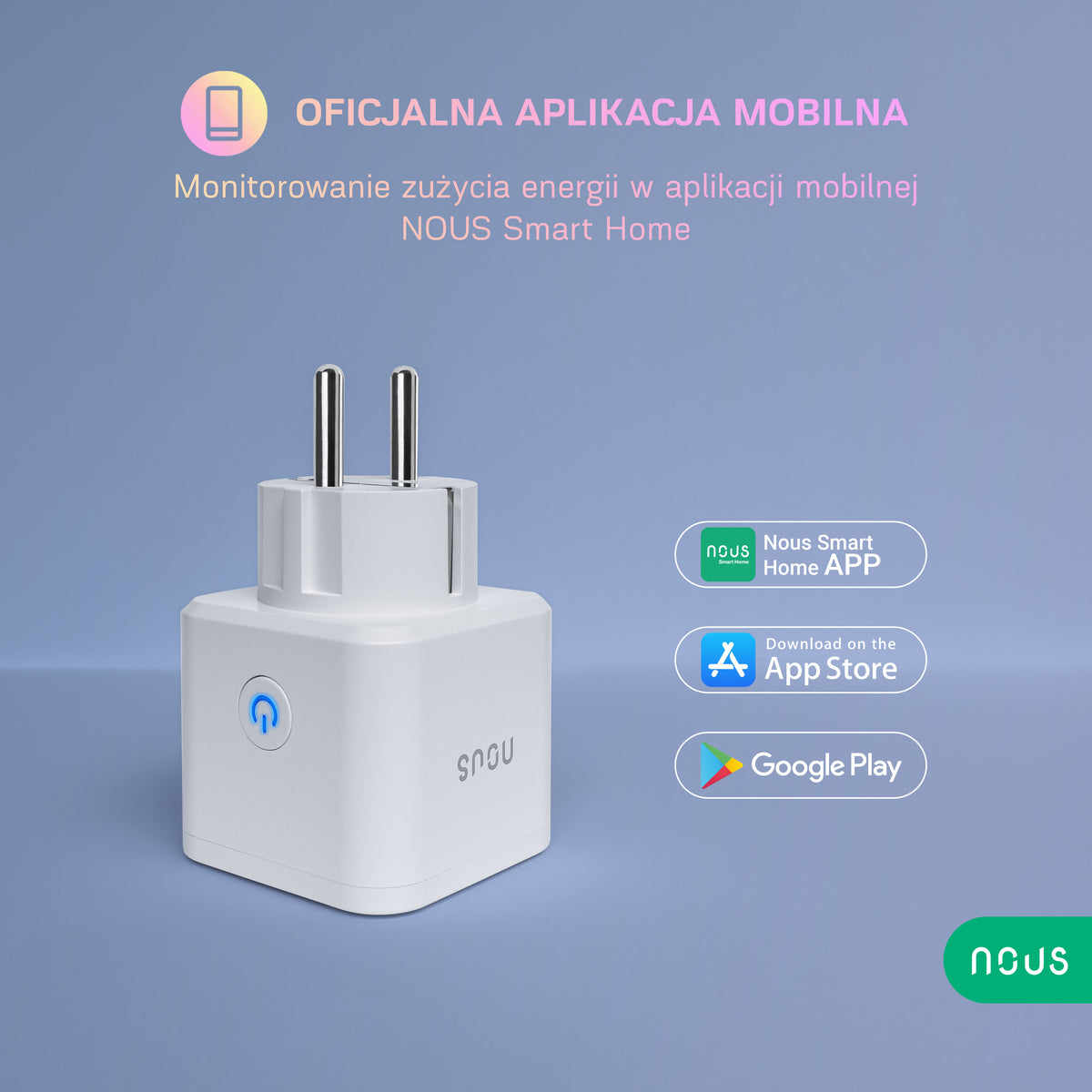 WIFI Inteligentne gniazdko SMART NOUS A7 plug 16A