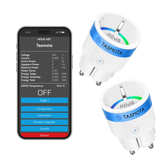 NOUS A8T-USED Tasmota Inteligentne gniazdko wifi (ESP32) (zestaw z 2) 8878548464194