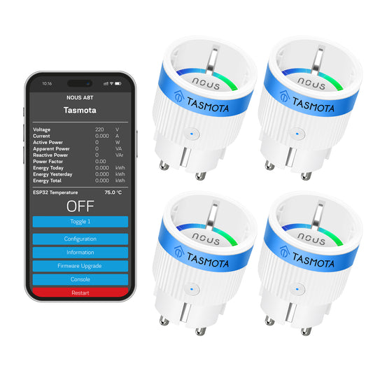 NOUS A8T-USED Tasmota Inteligentne gniazdko wifi (ESP32) (zestaw z 4) 8878548464217