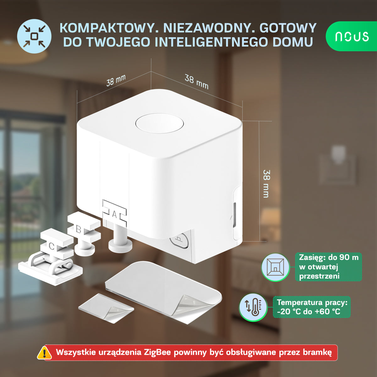 NOUS C2 ZigBee Smart Bezprzewodowy Sterownik przycisku