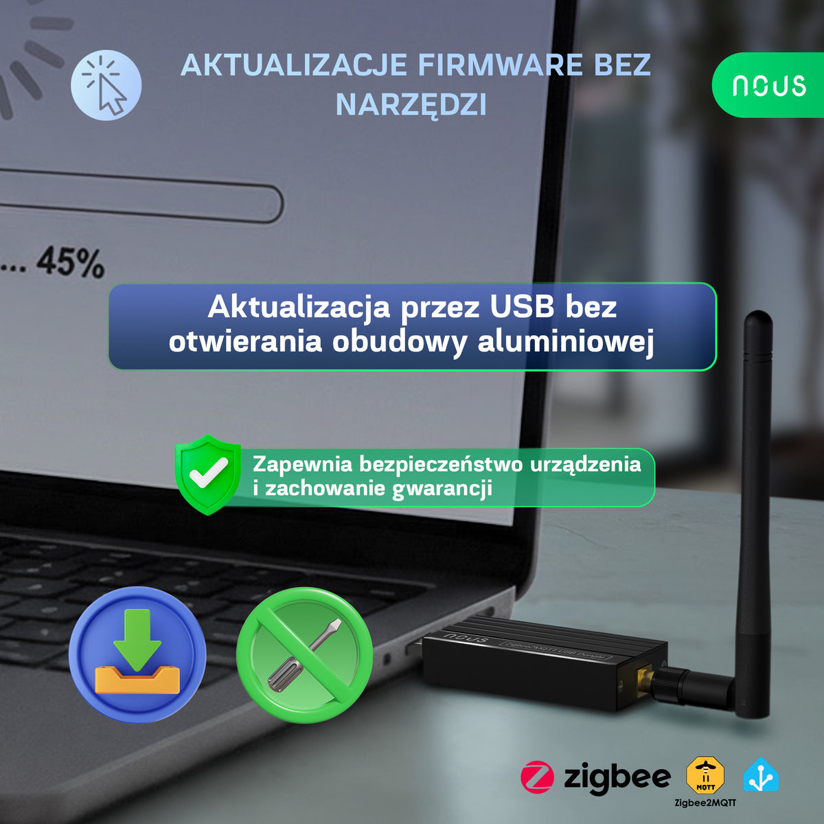 NOUS E16 Zigbee2MQTT Dongle