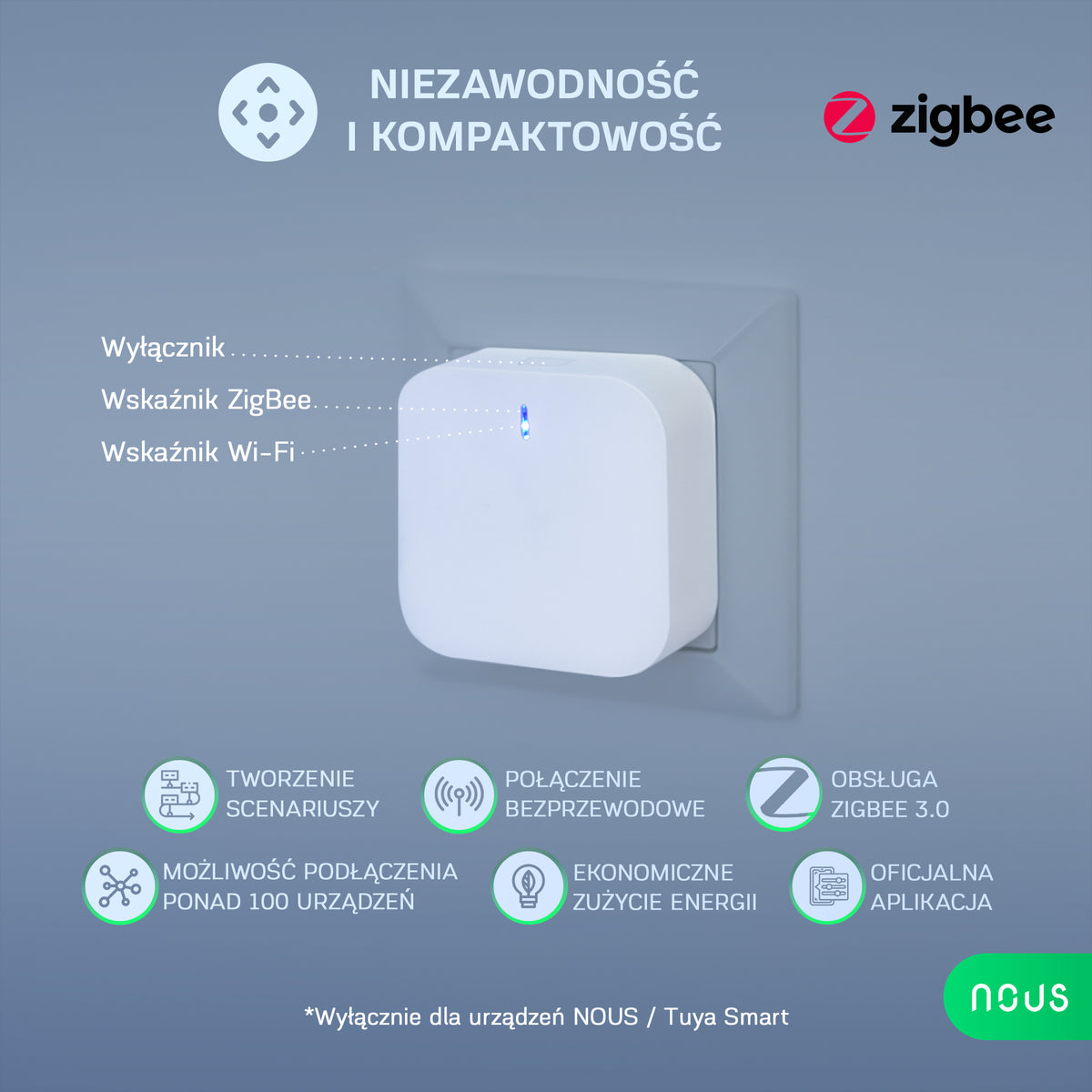 Inteligentna bramka ZigBee Nous E1