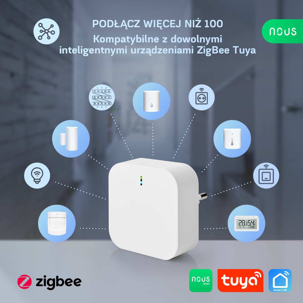 Inteligentna bramka ZigBee Nous E1