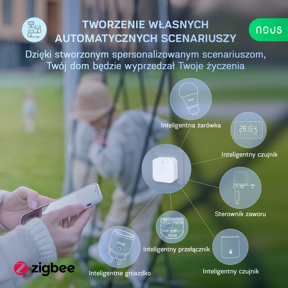 Inteligentna bramka ZigBee Nous E1