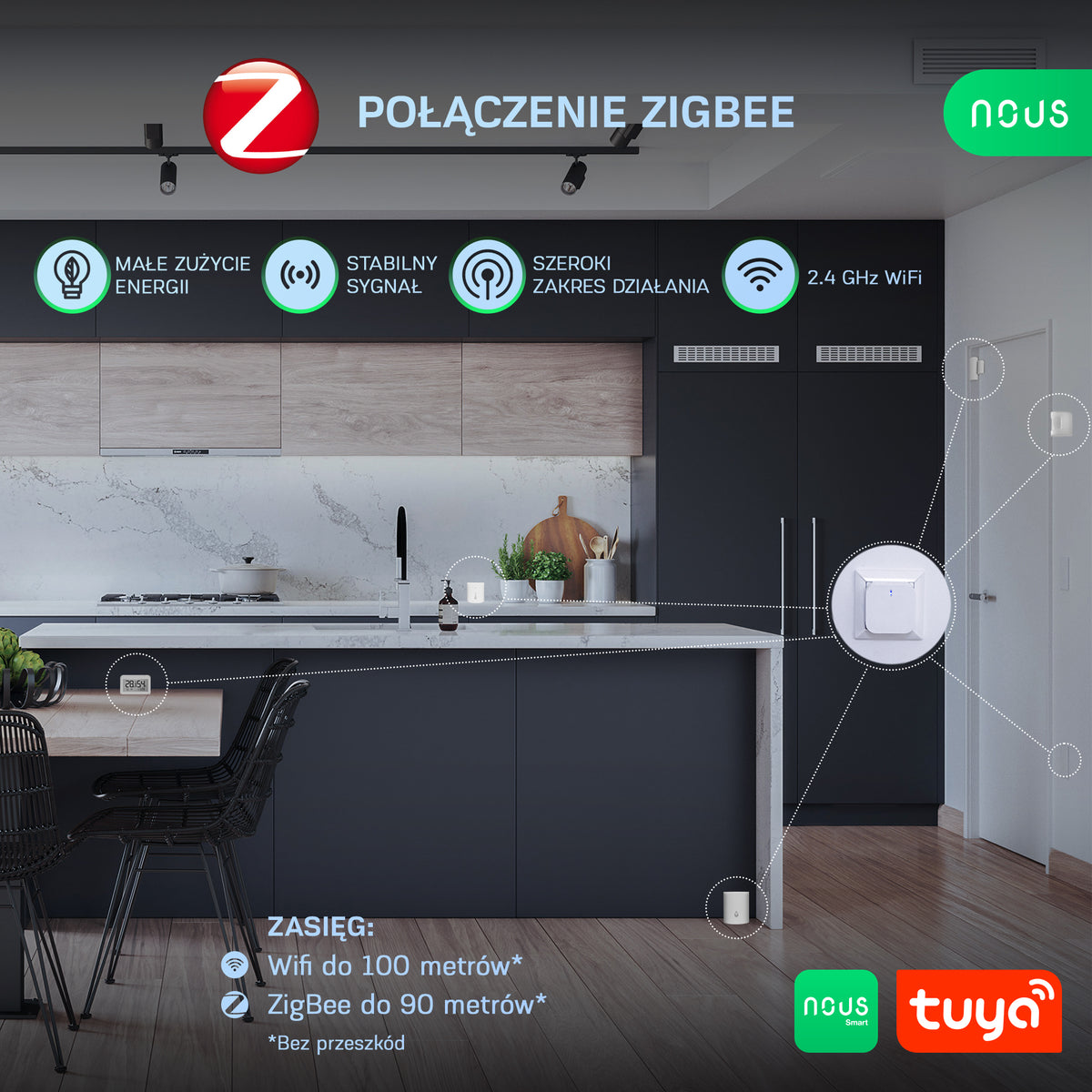 Inteligentna bramka ZigBee Nous E1