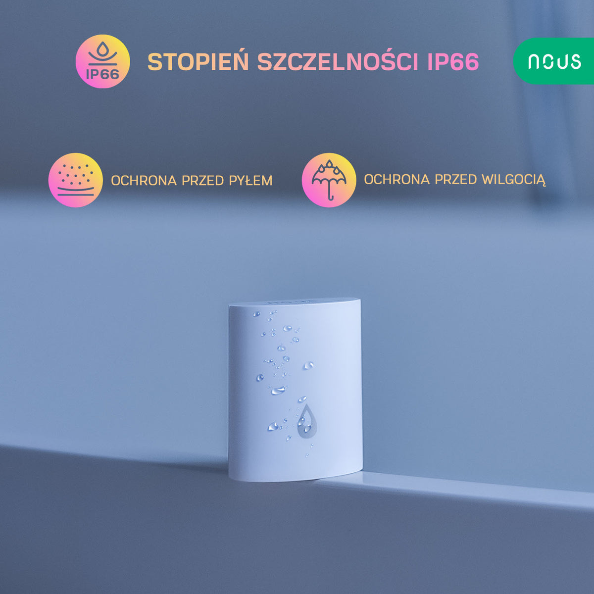 Inteligentny czujnik wycieku wody ZigBee Nous E4