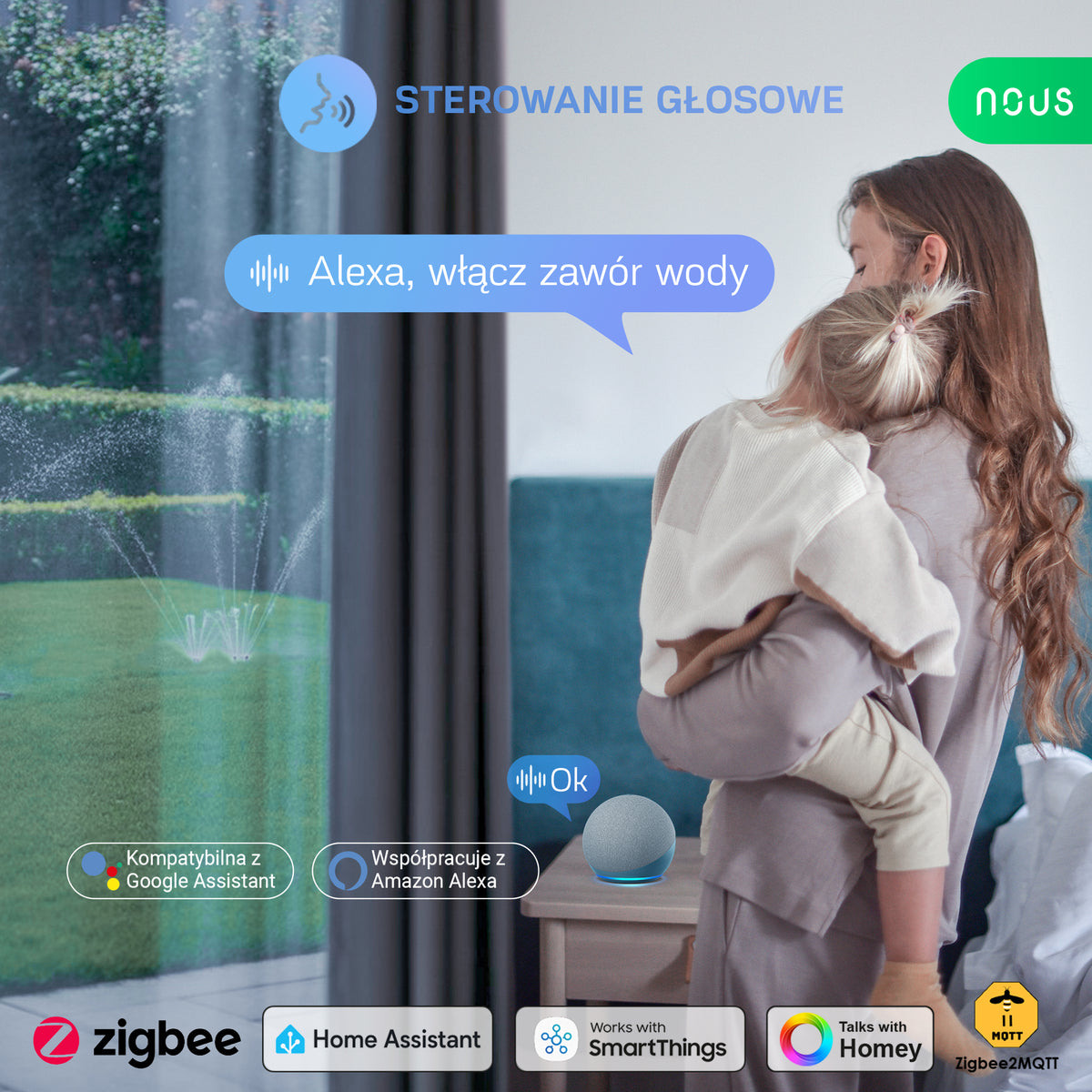 Inteligentny Zawór Wody ZigBee NOUS L14