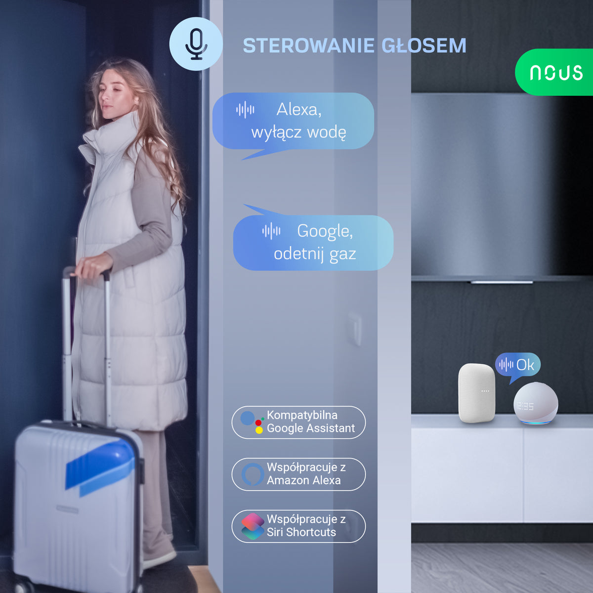 Inteligentny Sterownik Zaworu WiFi Nous L3