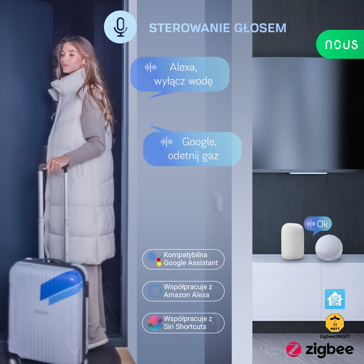 Inteligentny Sterownik Zaworu ZigBee Nous LZ3