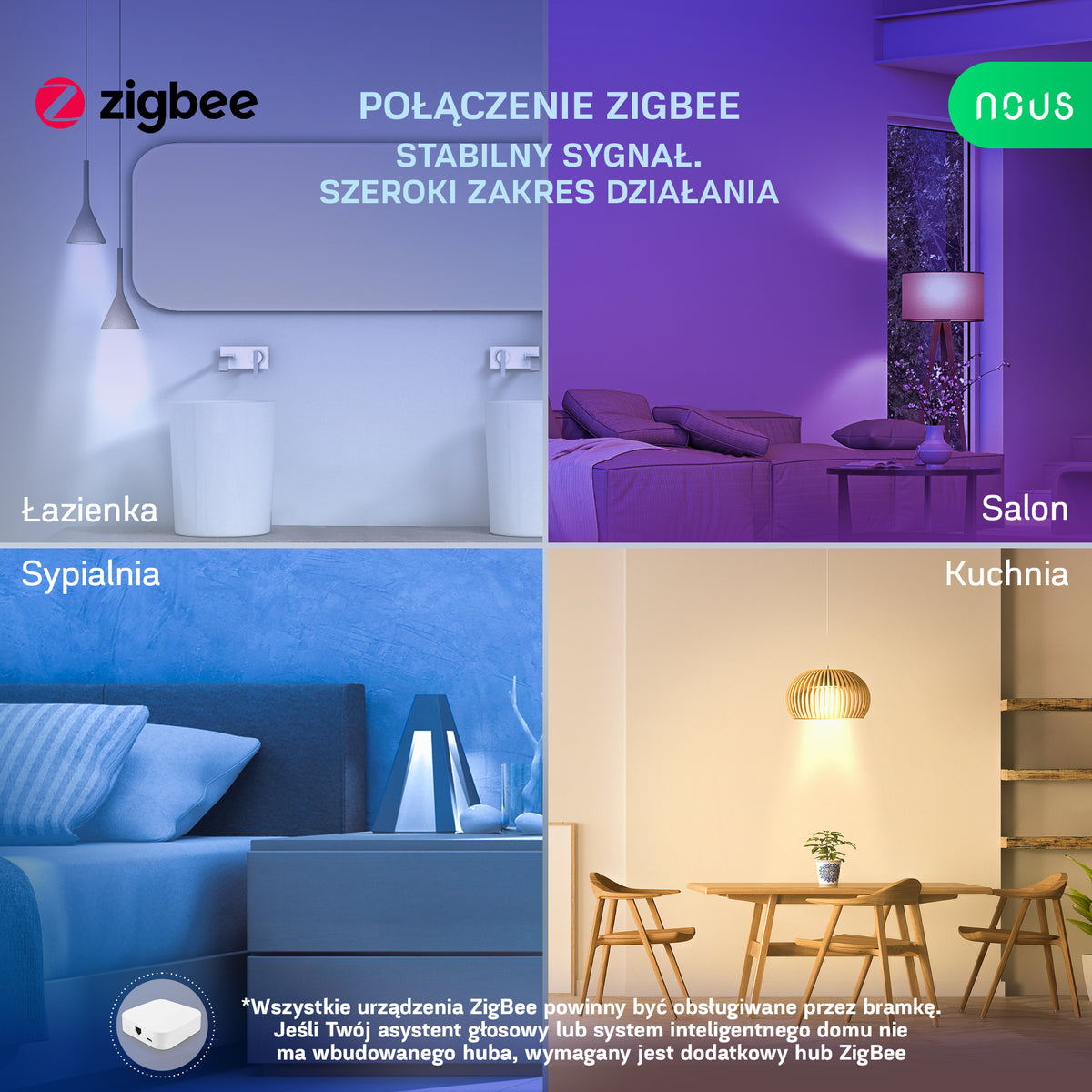 Inteligentna żarówka NOUS P3Z Smart ZigBee E27