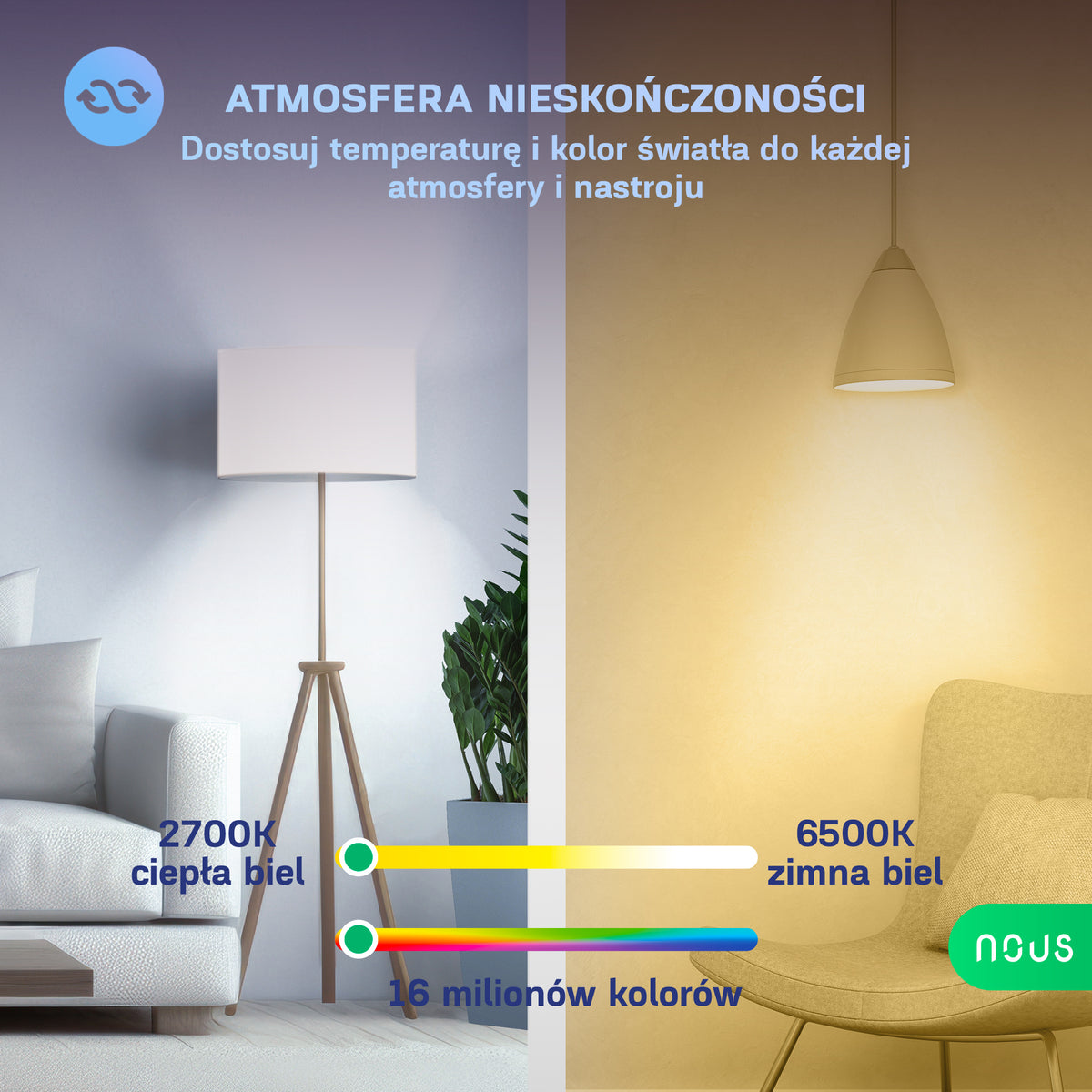 Inteligentna żarówka NOUS WIFI P8