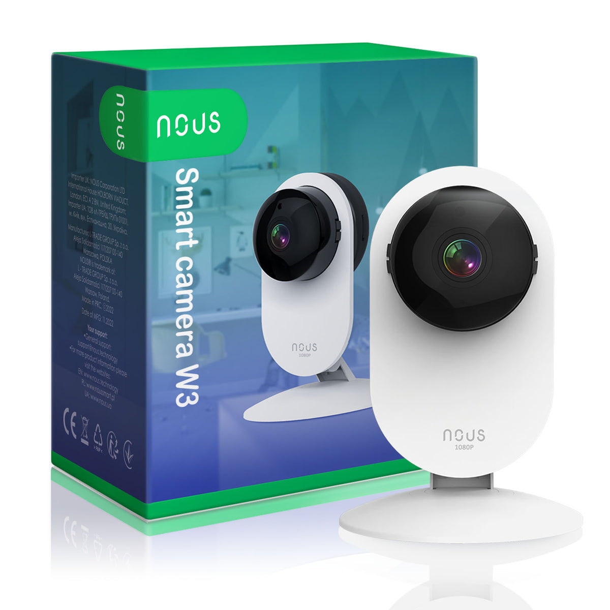NOUS W3-USED Inteligentna kamera WiFi 2MP 5905072800778