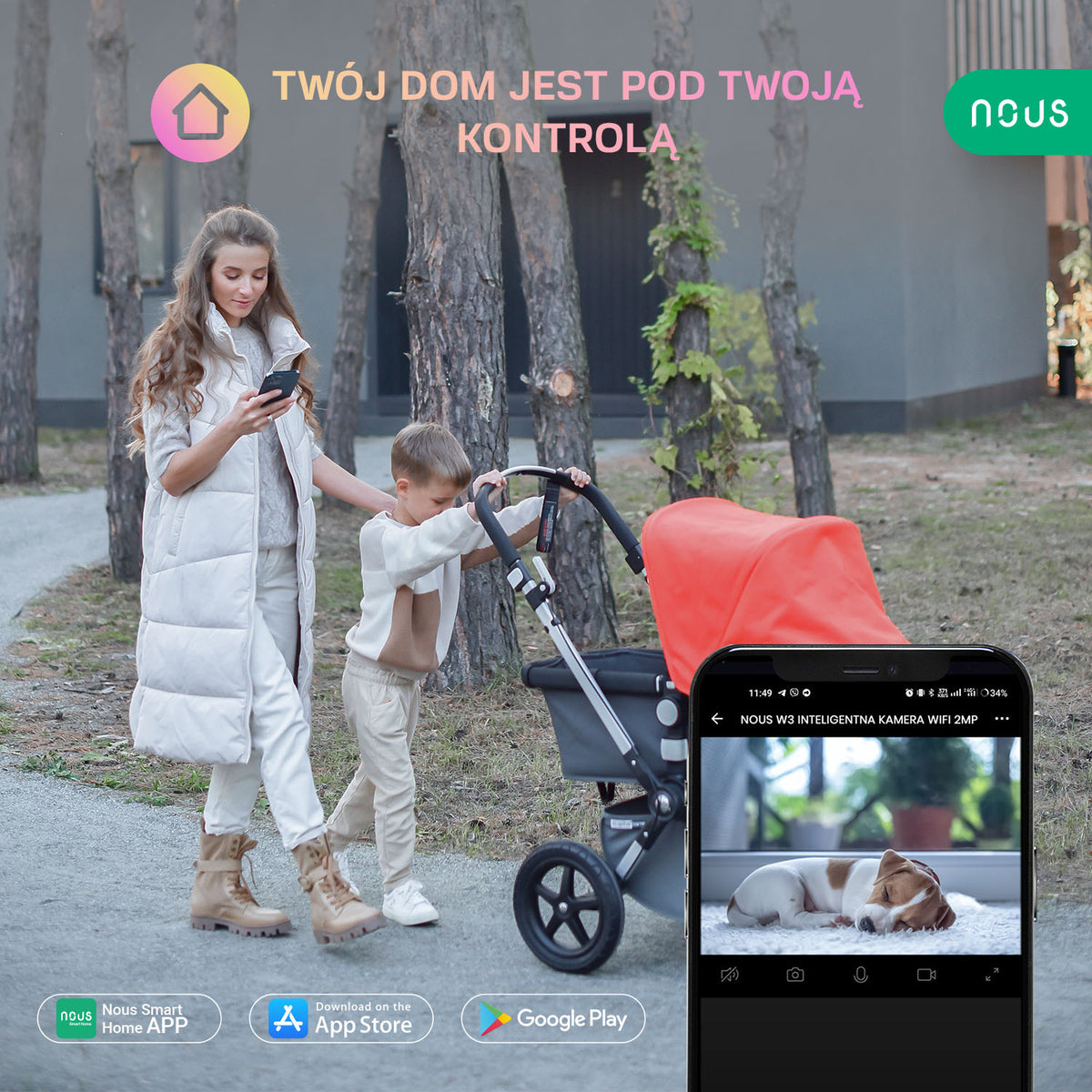 NOUS W3-USED Inteligentna kamera WiFi 2MP 5905072800778